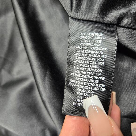 Alice + Olivia Black Harvey Open Front Suede Cropped Jacket Size: M - Picture 6 of 8